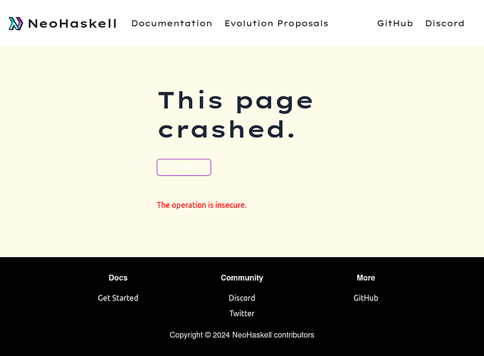 neohaskell site working