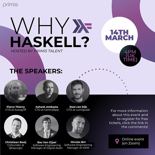 Haskell Event Poster